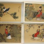 929 8216 SILK PAINTINGS